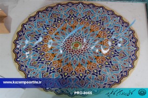 قاب کاشی هفت رنگ فیروزهای