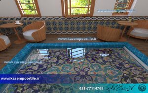 مدل کاشیکاری حوض ایرانی