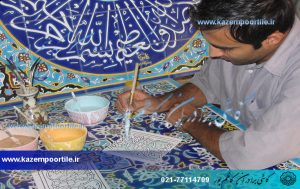 کاشی سنتی-رنگ آمیزی