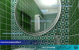 کاشی مراکشی طرح سبز