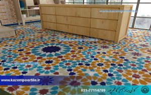 سرامیک ایرانی با طرح هندسی